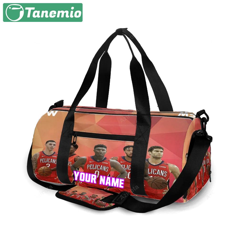 New orleans pelicans players v16 personalized name travel bag gym bag 105 Travel Bag