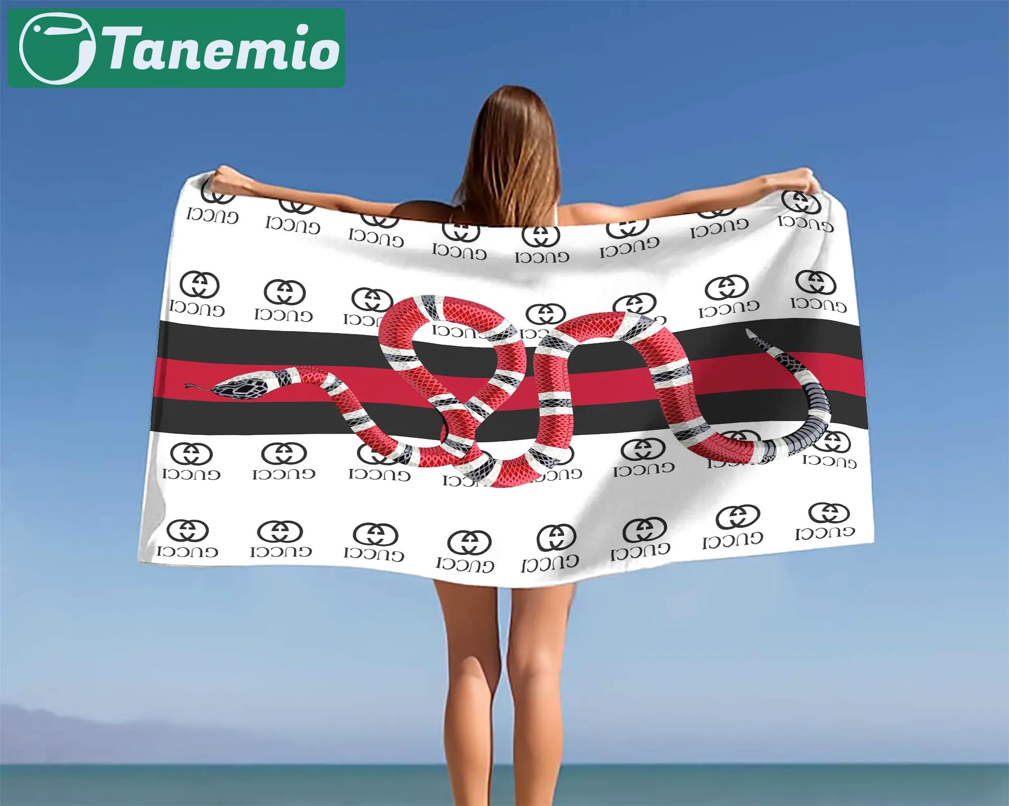 [new] premium gucci beach towel - summer 2025-2026 mrs-ryuj-gc137927