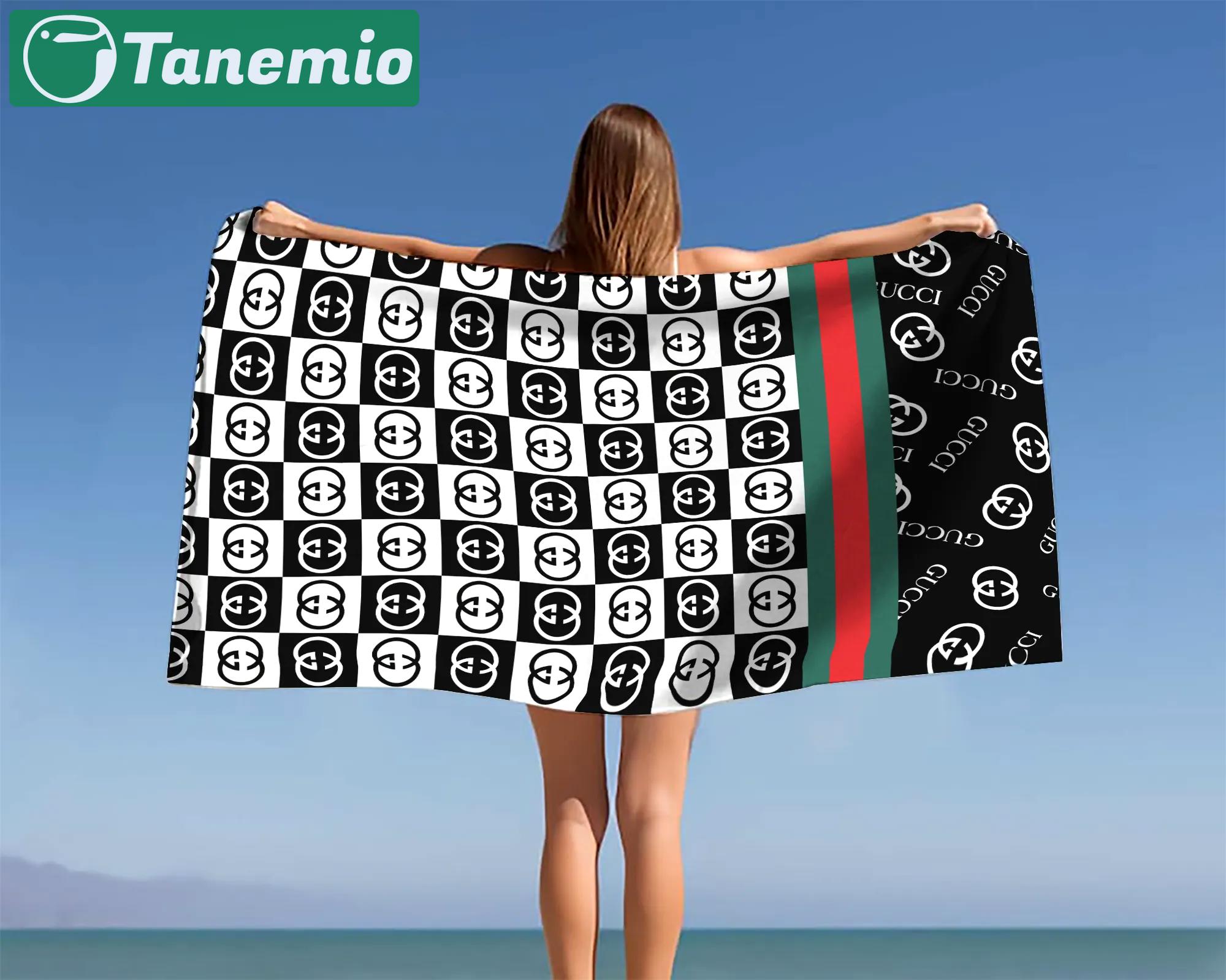 [new] premium gucci beach towel - summer 2025-2026 mrs-ryuj-gc137933