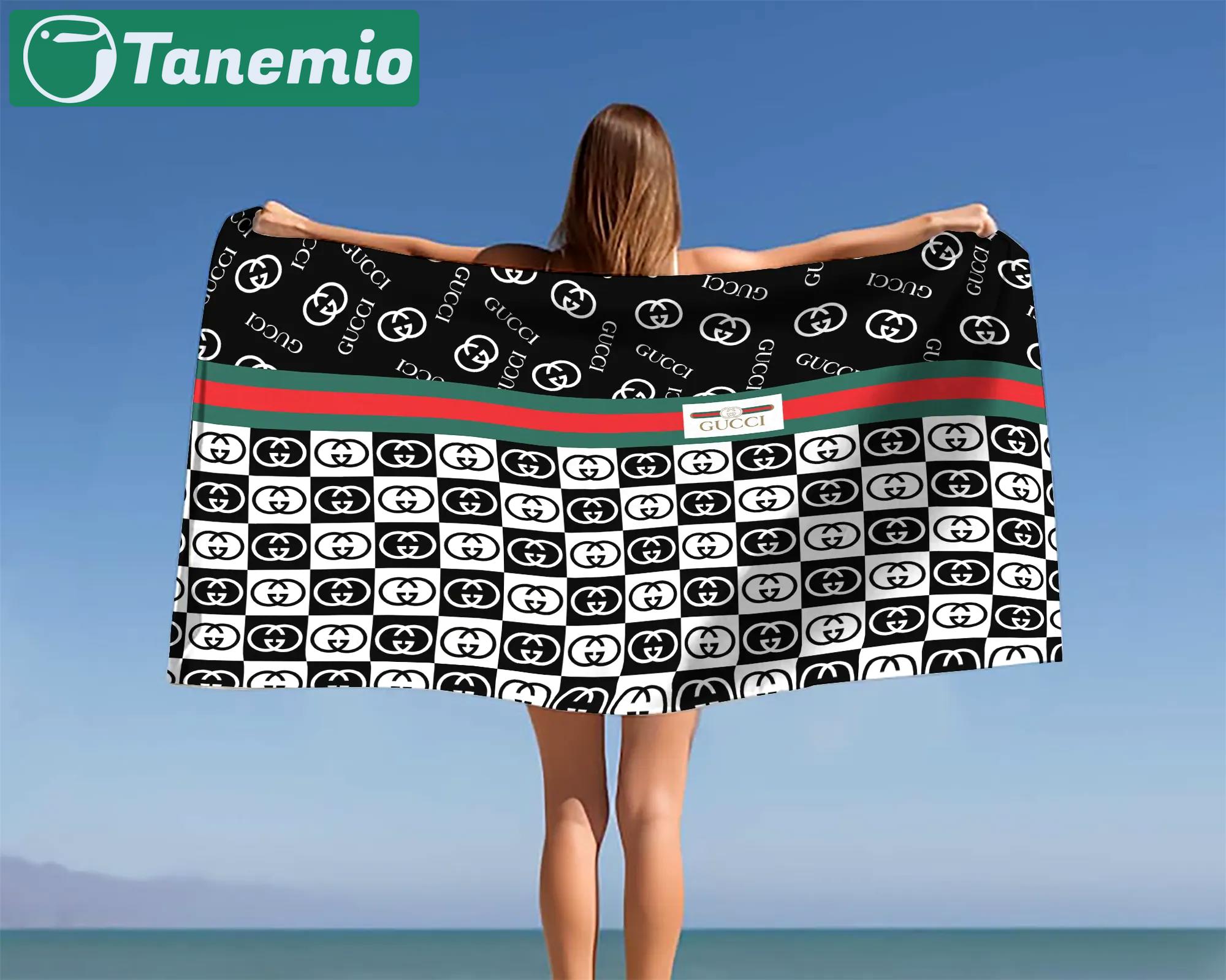 [new] premium gucci beach towel - summer 2025-2026 mrs-ryuj-gc137935