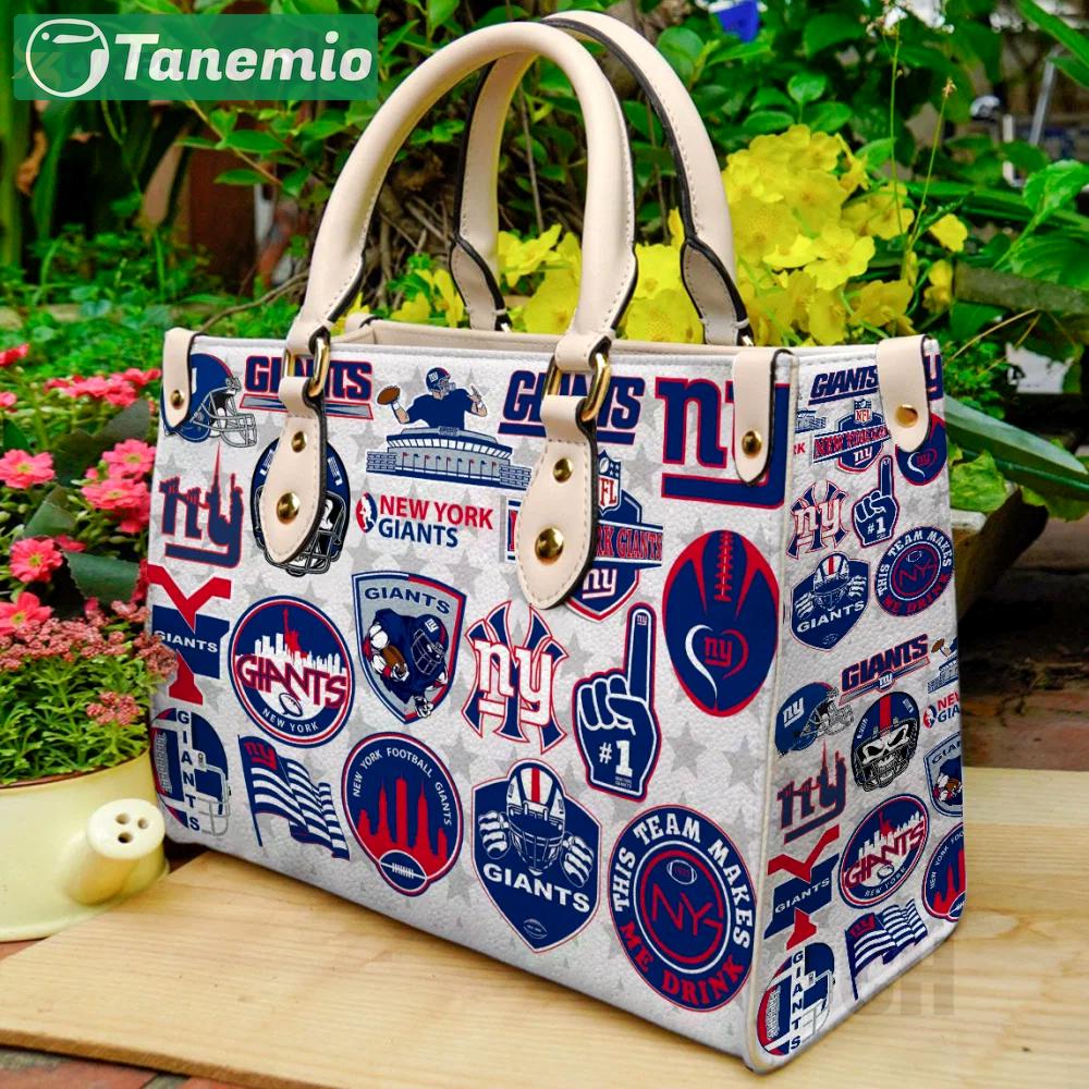 New york giants leather bag for women gift 1011 Women Leather Hand Bag