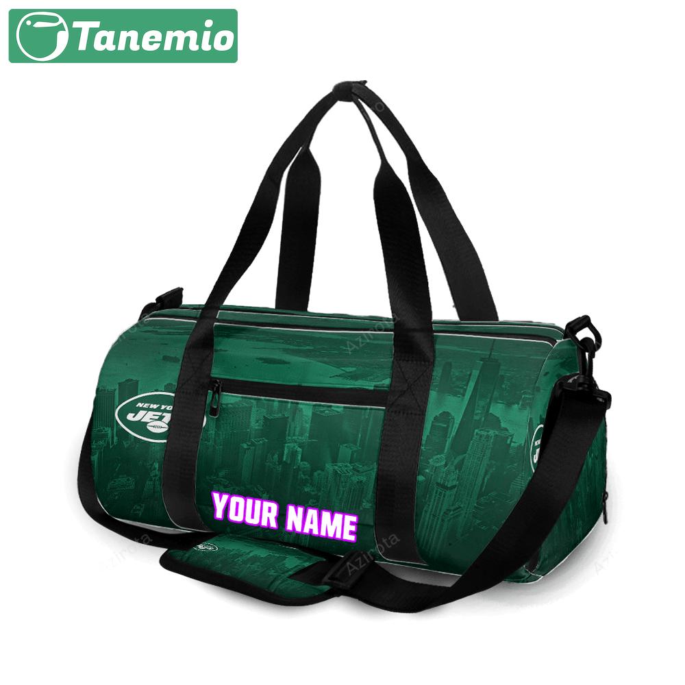 New york jets city v34 personalized name travel bag gym bag 1286 Travel Bag