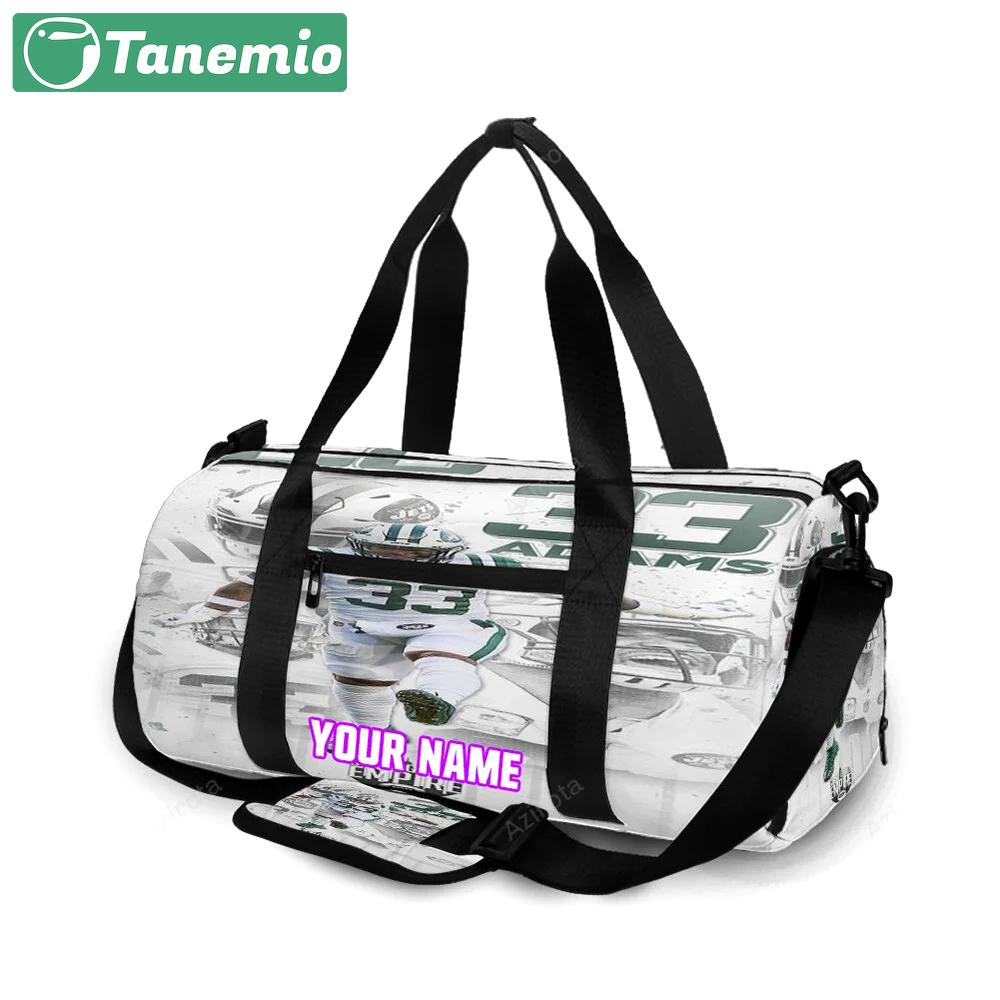 New york jets jamal adams2 personalized name travel bag gym bag 1724 Travel Bag