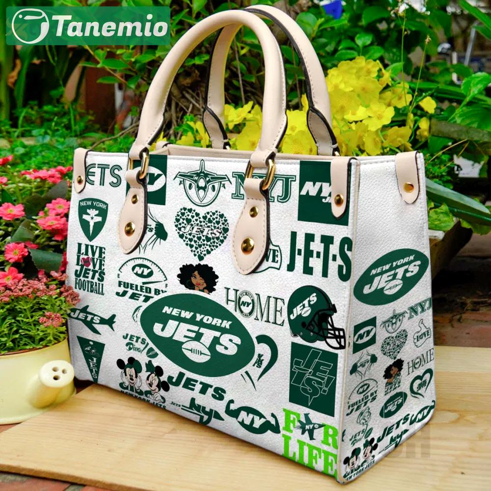 New york jets leather bag for women gift 1093 Women Leather Hand Bag