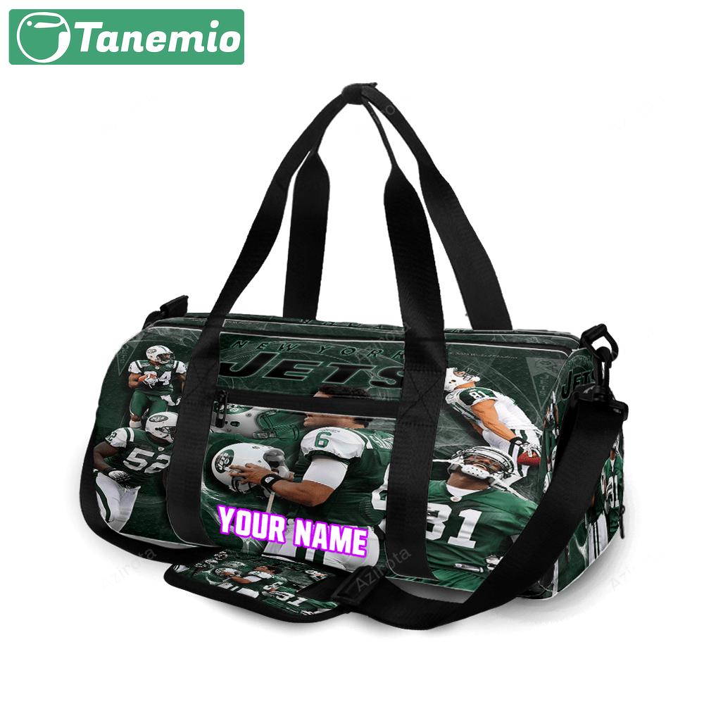 New york jets players v24 personalized name travel bag gym bag 1670 Travel Bag