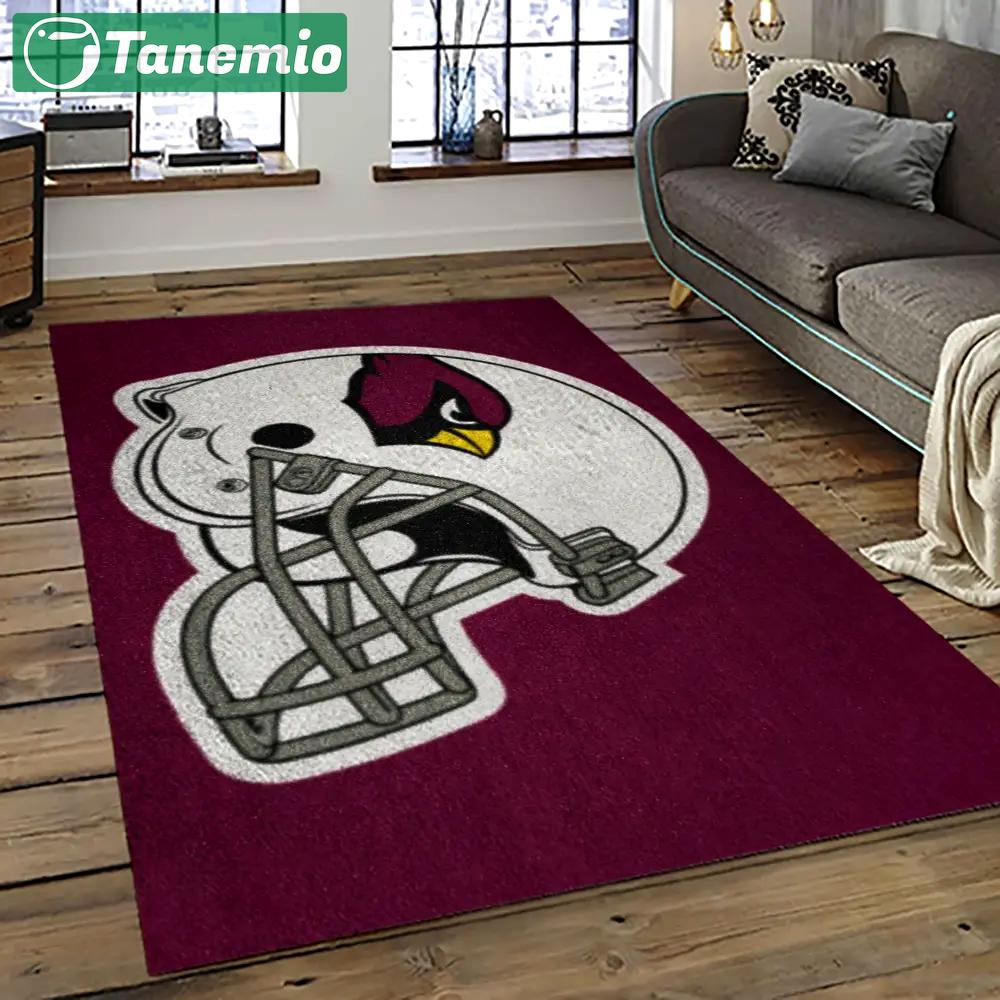 Nfl arizona cardinals football team logo sport carpet rectangle area rug for living room ac56 Rectangle Rug