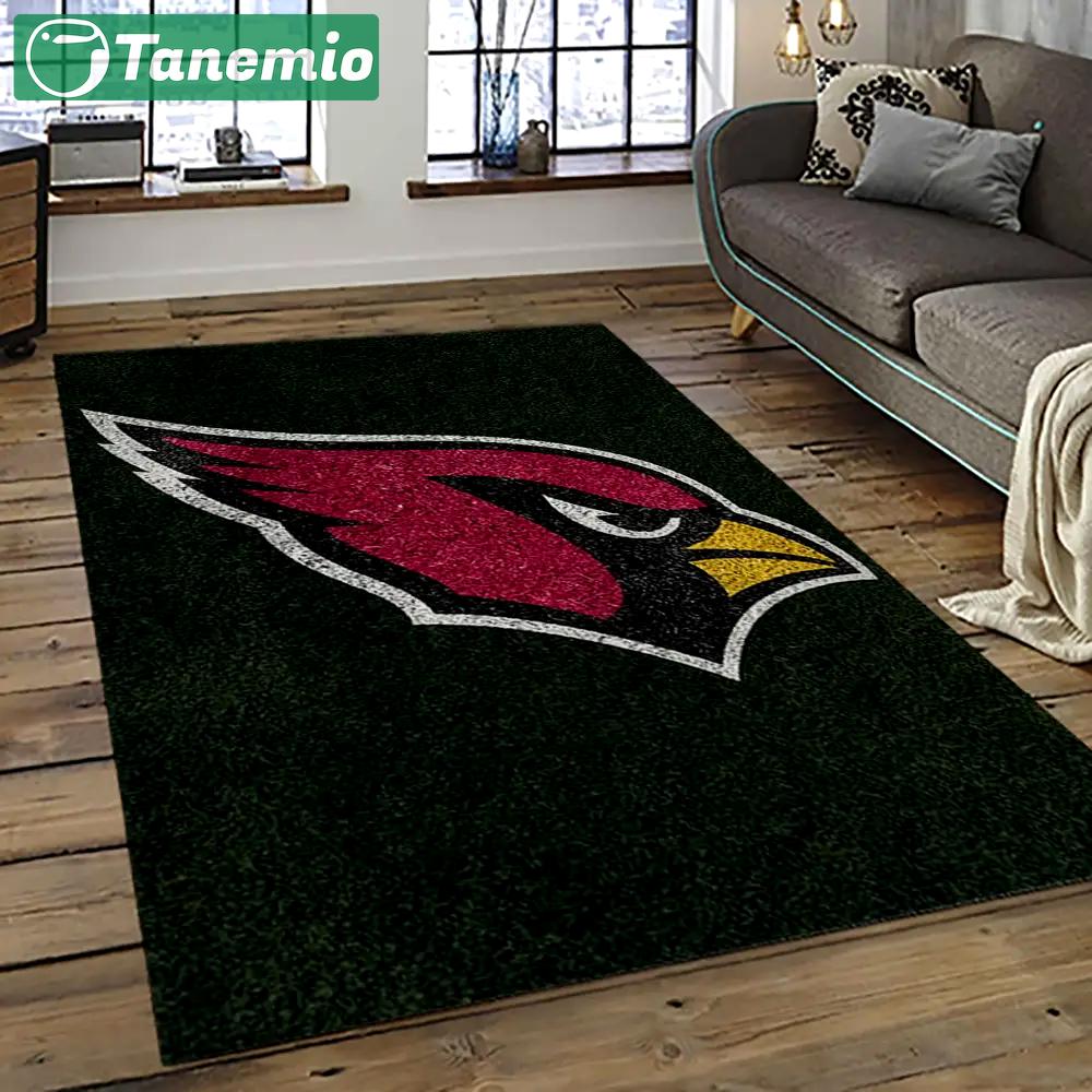 Nfl arizona cardinals football team logo sport carpet rectangle area rug for living room ac62 Rectangle Rug