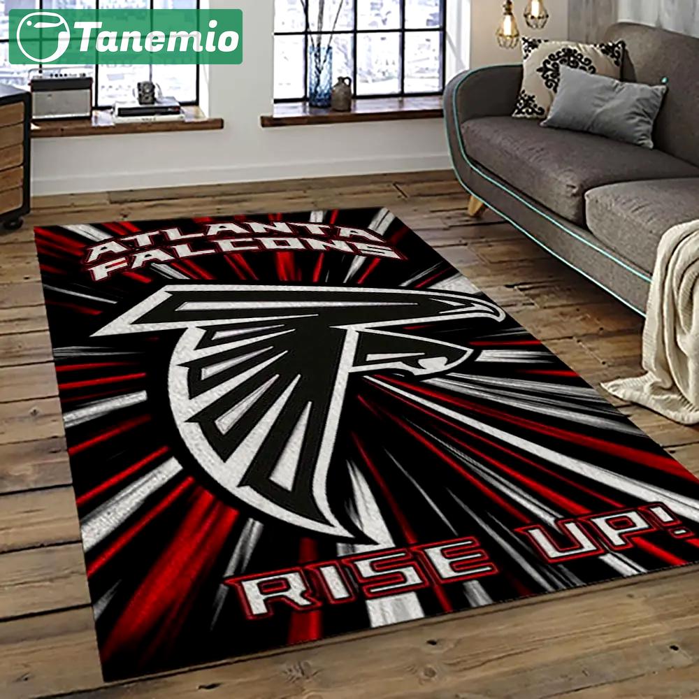 Nfl atlanta falcons football team logo sport carpet area rug home decor best gift for friends atfl25 Rectangle Rug
