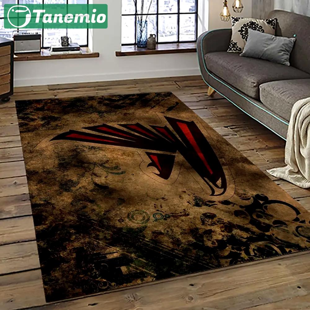Nfl atlanta falcons football team logo sport carpet area rug home decor best gift for friends atfl26 Rectangle Rug