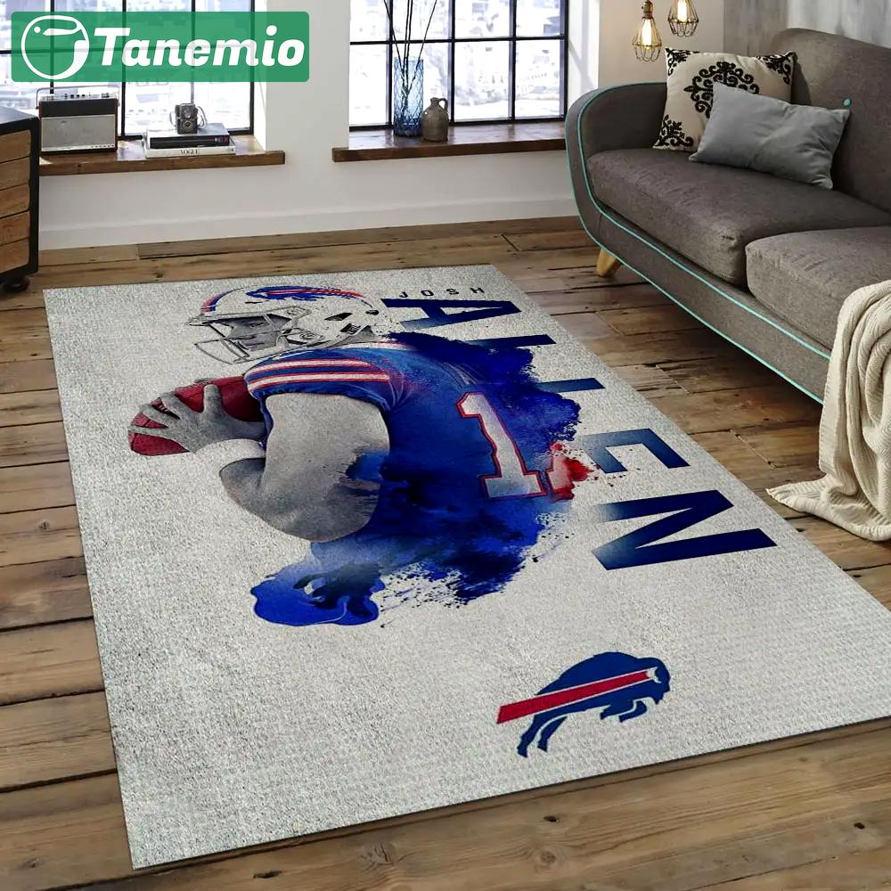 Nfl buffalo bills inspiring football team logo rectangle area rug bb08 Rectangle Rug