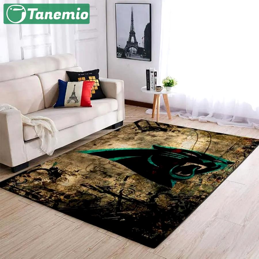 Nfl carolina panthers area rug living room rug home decor 200327 Rectangle Rug