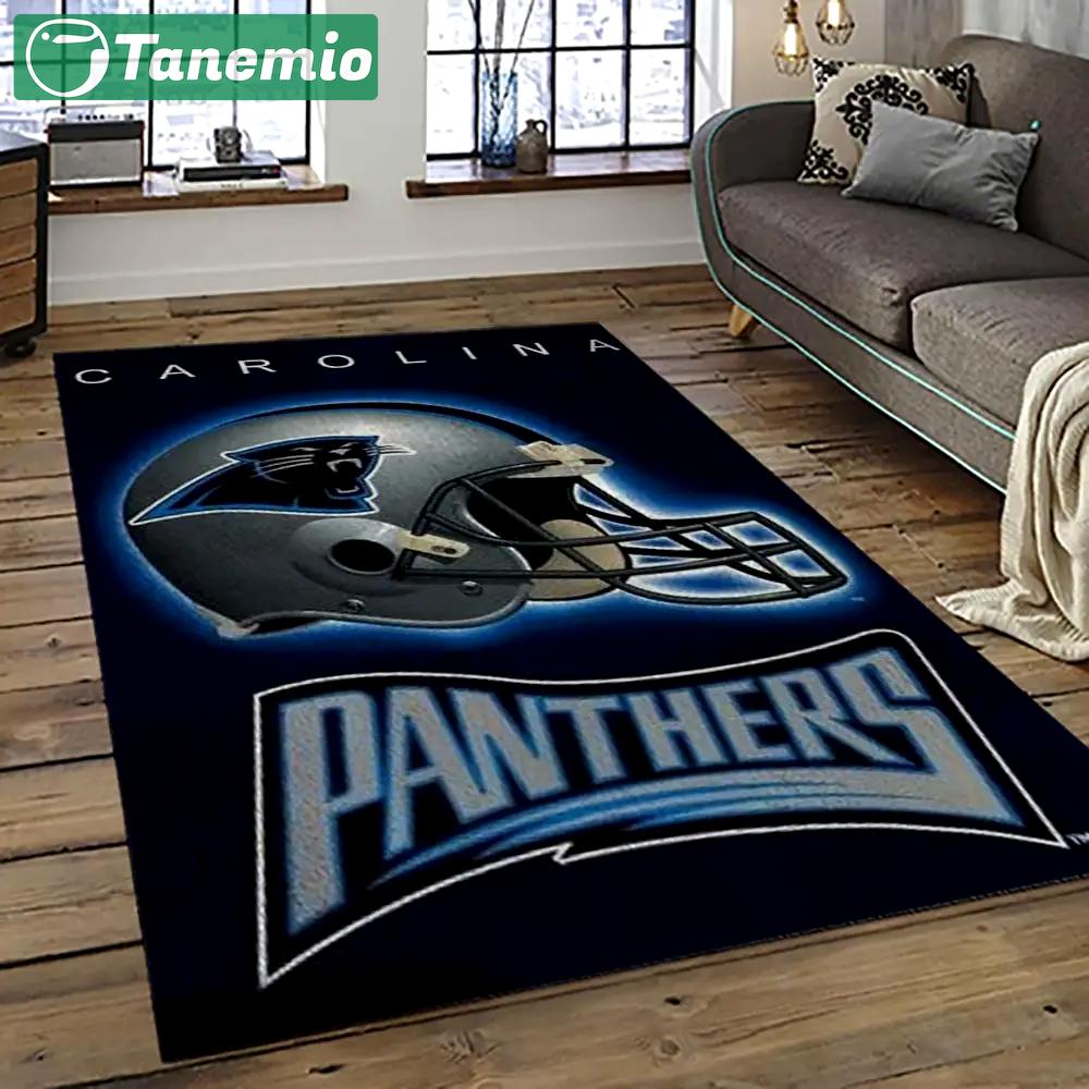 Nfl carolina panthers football team logo sport carpet area rug gift for friends cnps25 Rectangle Rug