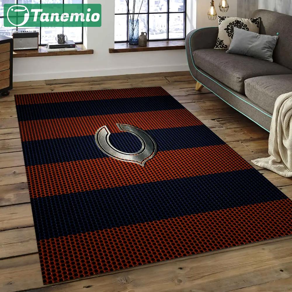 Nfl chicago bears football team logo rectangle area rug cgb16 Rectangle Rug