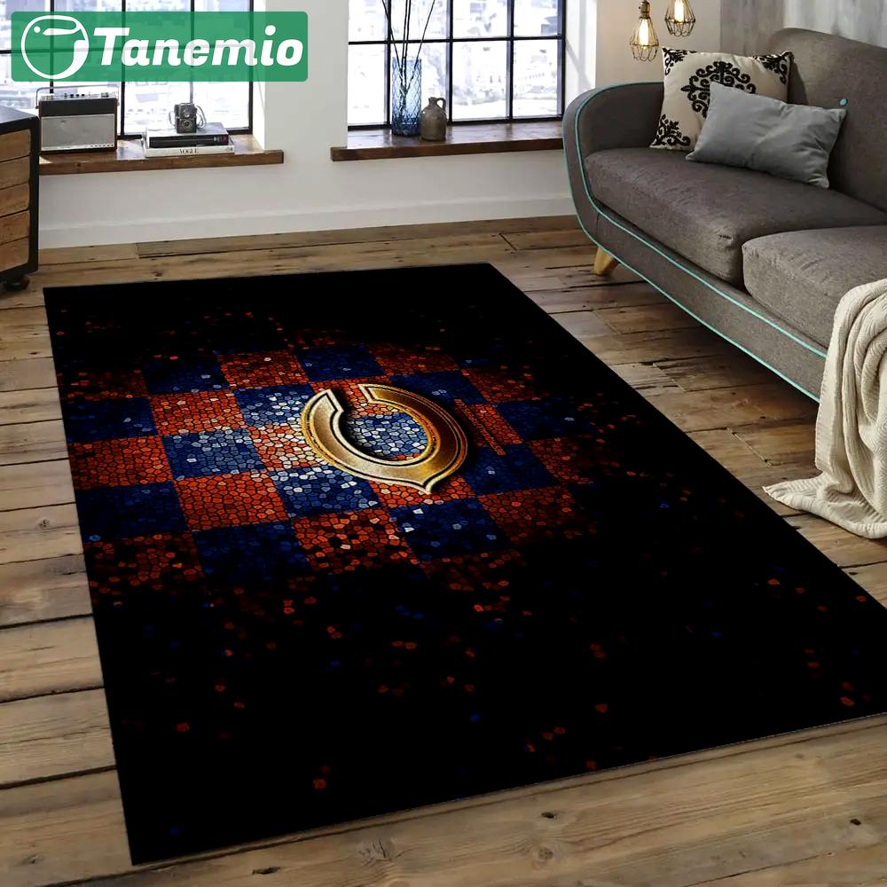 Nfl chicago bears football team logo rectangle area rug cgb23 Rectangle Rug