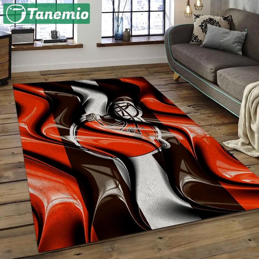 Nfl cleveland browns football team logo rectangle area rug clb12 Rectangle Rug
