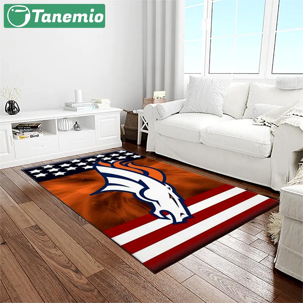 Nfl denver broncos football team logo rectangle area rug db45 Rectangle Rug