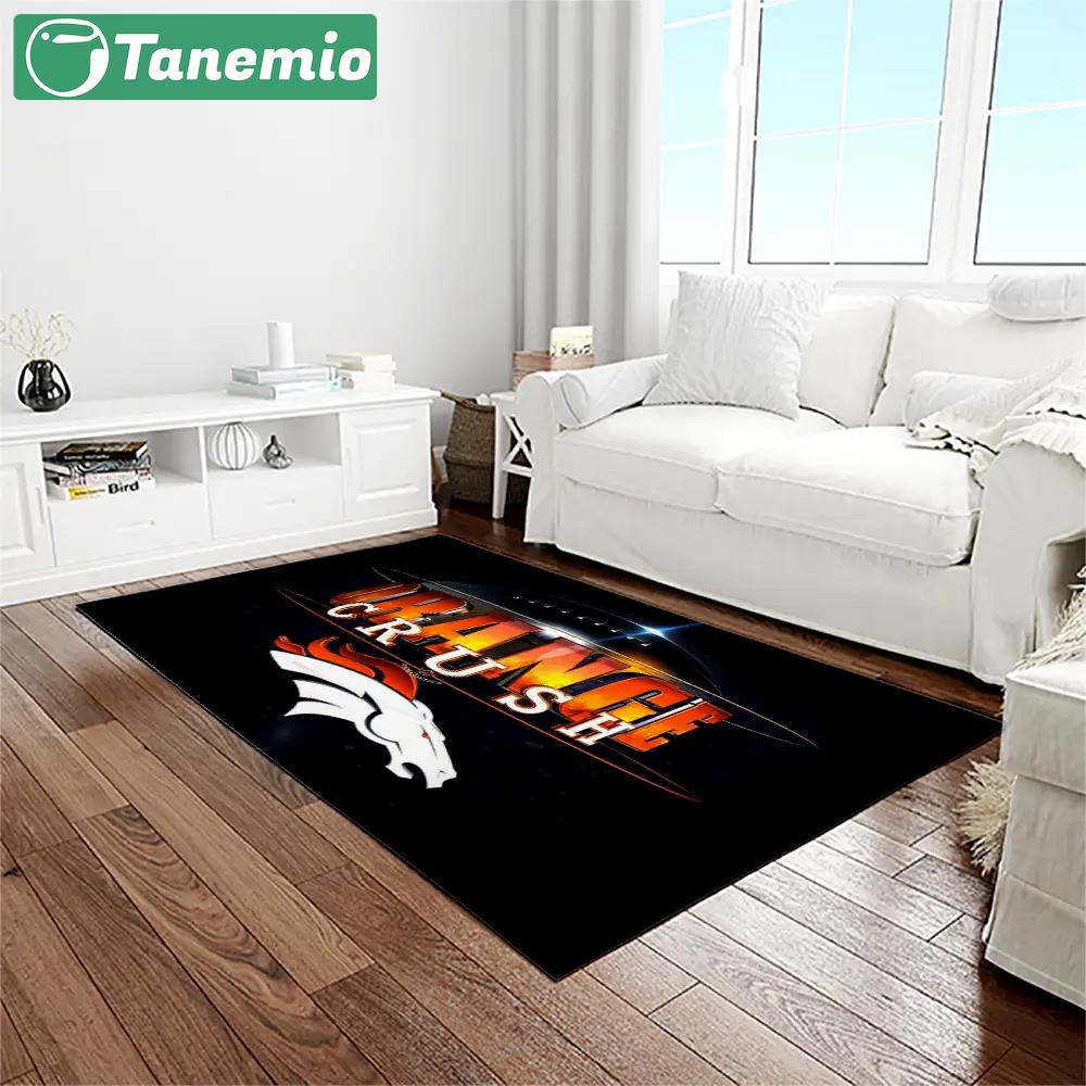 Nfl denver broncos football team logo rectangle area rug db49 Rectangle Rug