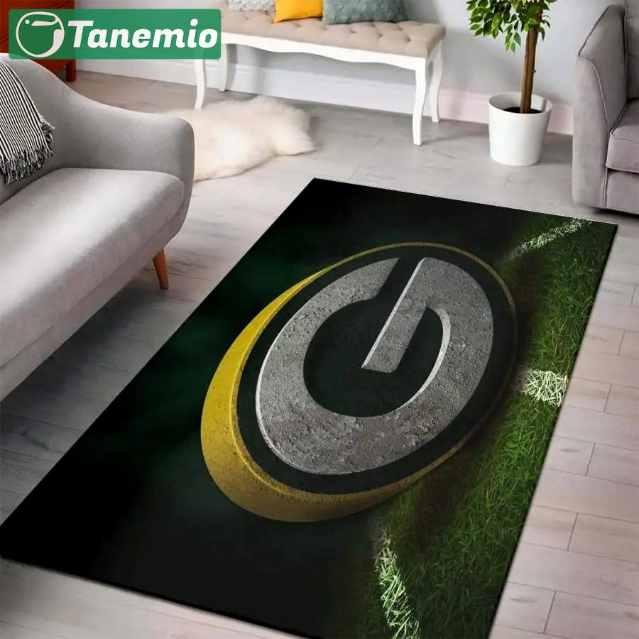 Nfl green bay packers football area rug living room rug home decor 1910072 Rectangle Rug