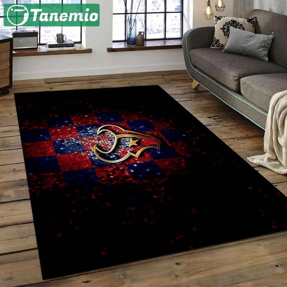 Nfl houston texans football team logo rectangle area rug ht17 Rectangle Rug