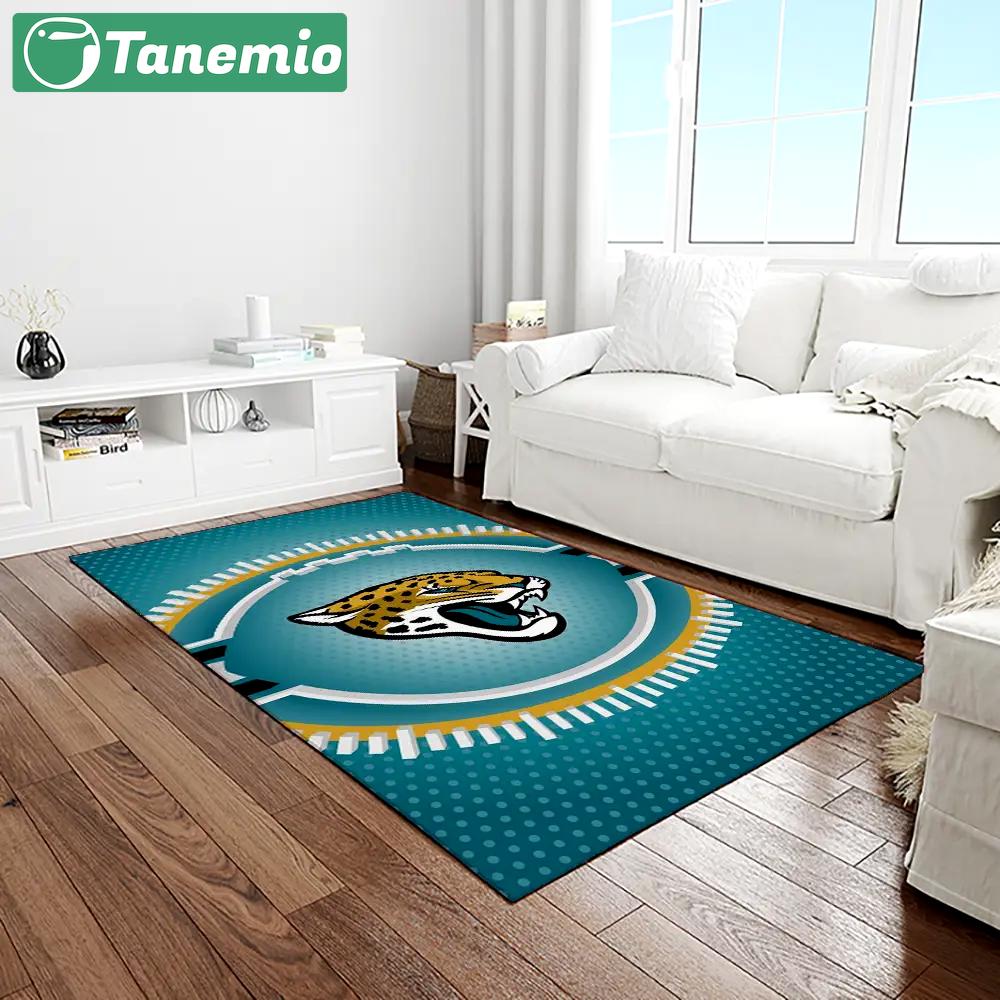 Nfl jacksonville jaguars football team logo rectangle area rug jj03 Rectangle Rug