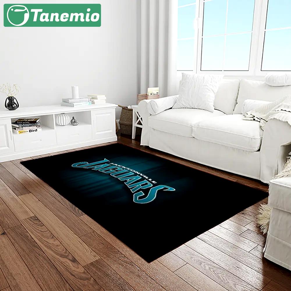 Nfl jacksonville jaguars football team logo rectangle area rug jj18 Rectangle Rug
