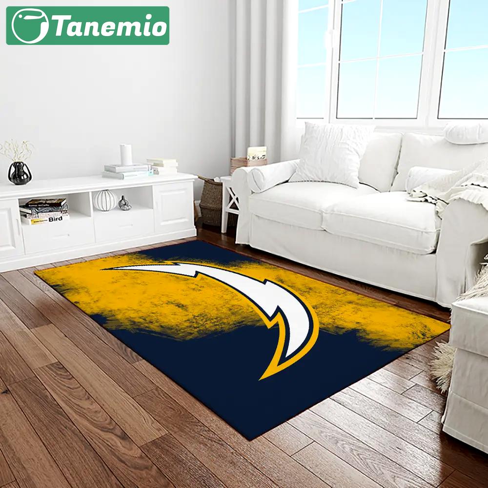 Nfl los angeles chargers football team logo rectangle area rug lac23 Rectangle Rug
