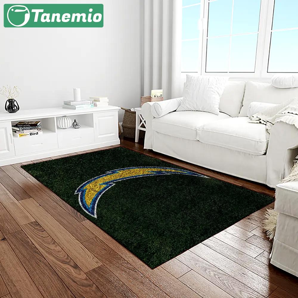 Nfl los angeles chargers football team logo rectangle area rug lac54 Rectangle Rug