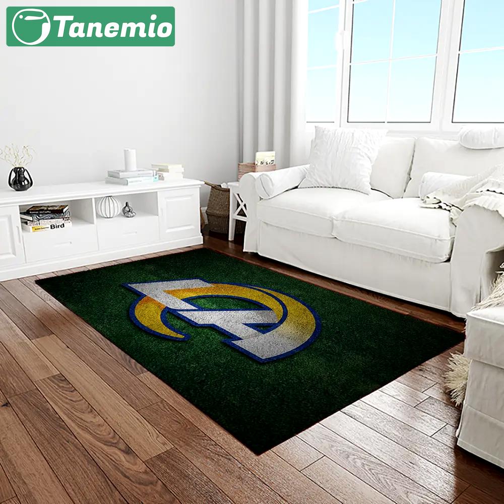 Nfl los angeles rams football team logo rectangle area rug lar06 Rectangle Rug