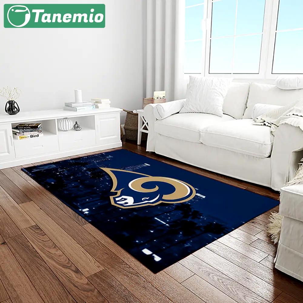 Nfl los angeles rams football team logo rectangle area rug lar29 Rectangle Rug