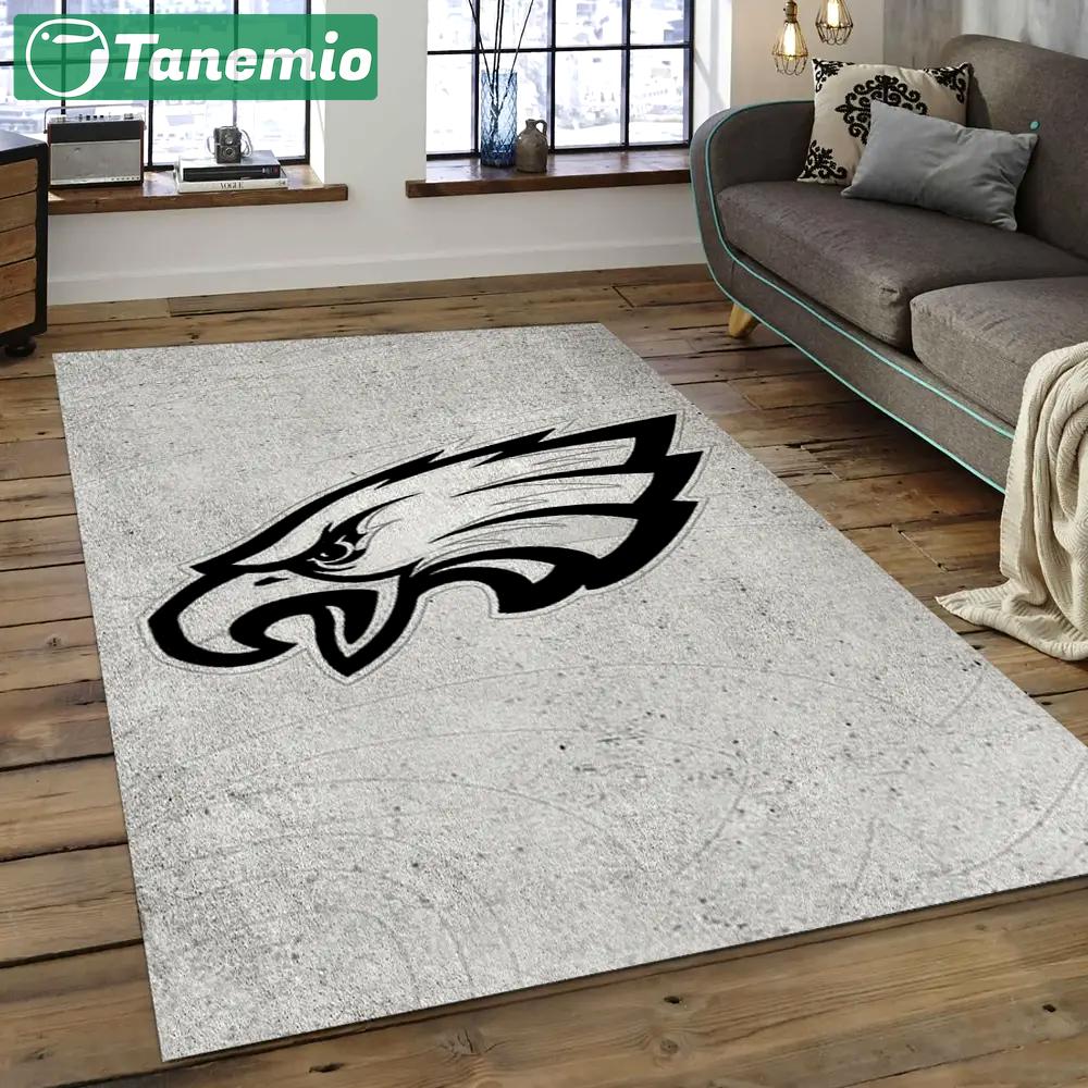 Nfl philadelphia eagles football team logo rectangle area rug pe22 Rectangle Rug