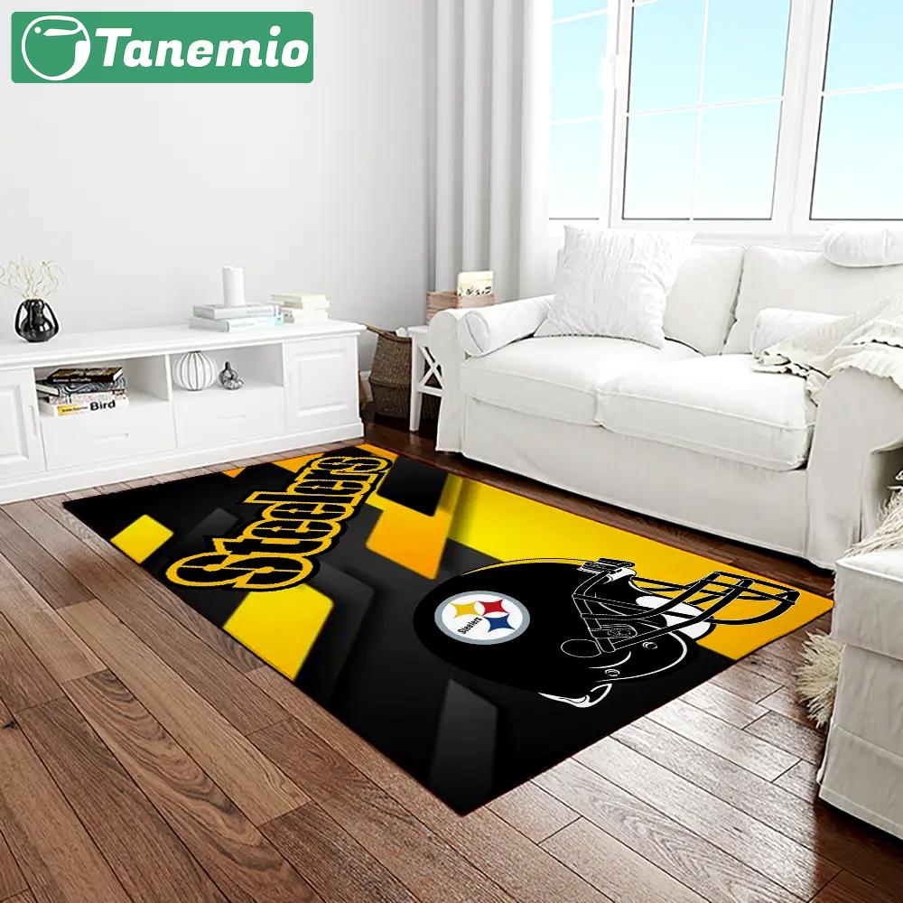 Nfl pittsburgh steelers football team logo rectangle area rug ptts18 Rectangle Rug