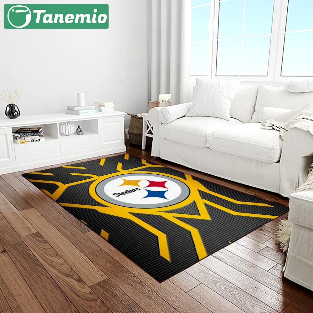 Nfl pittsburgh steelers football team logo rectangle area rug ptts42 Rectangle Rug