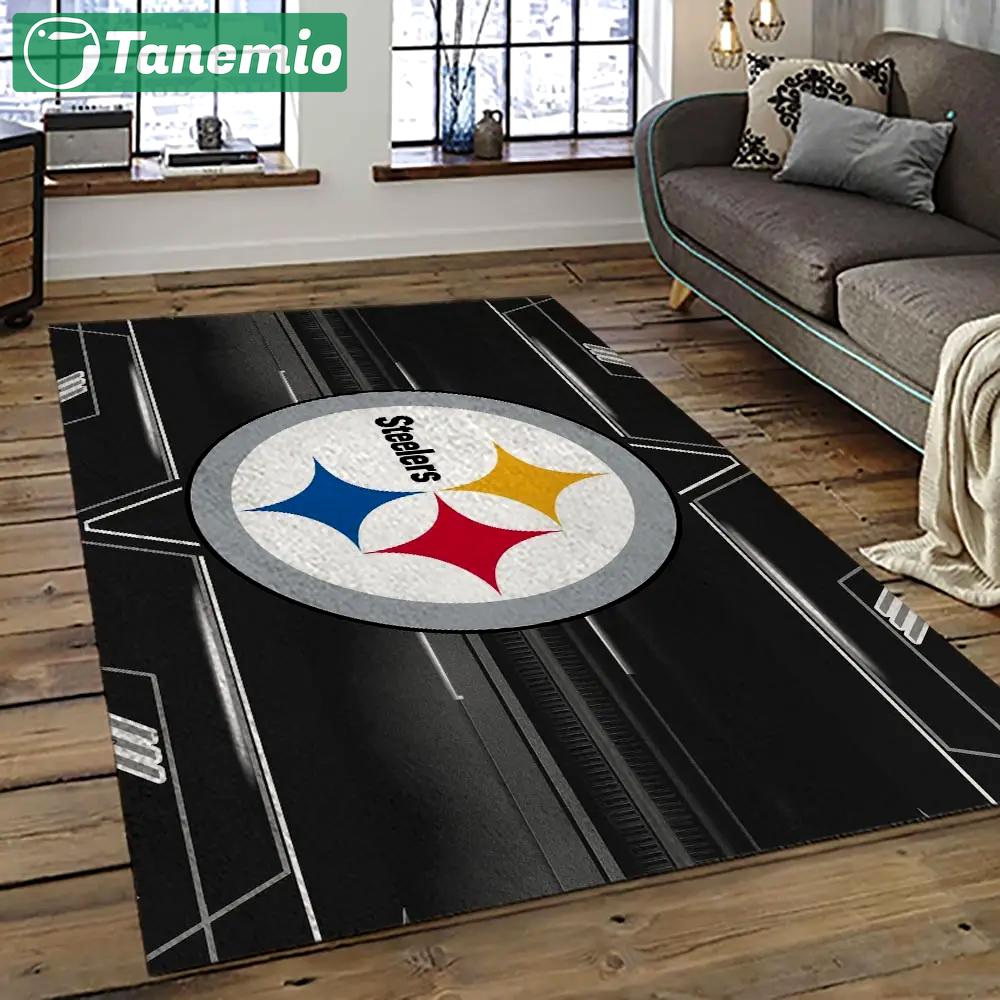 Nfl pittsburgh steelers football team logo sport carpet area rug home decor best gift for friends psf31 Rectangle Rug
