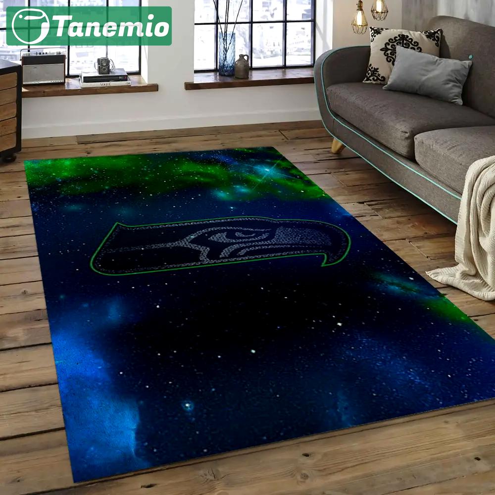 Nfl seattle seahawks football team logo rectangle area rug ss09 Rectangle Rug