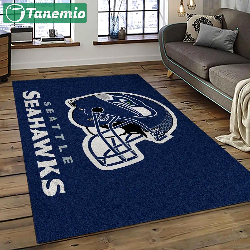 Nfl seattle seahawks football team logo sport carpet area rug home decor best gift for friends ss23 Rectangle Rug