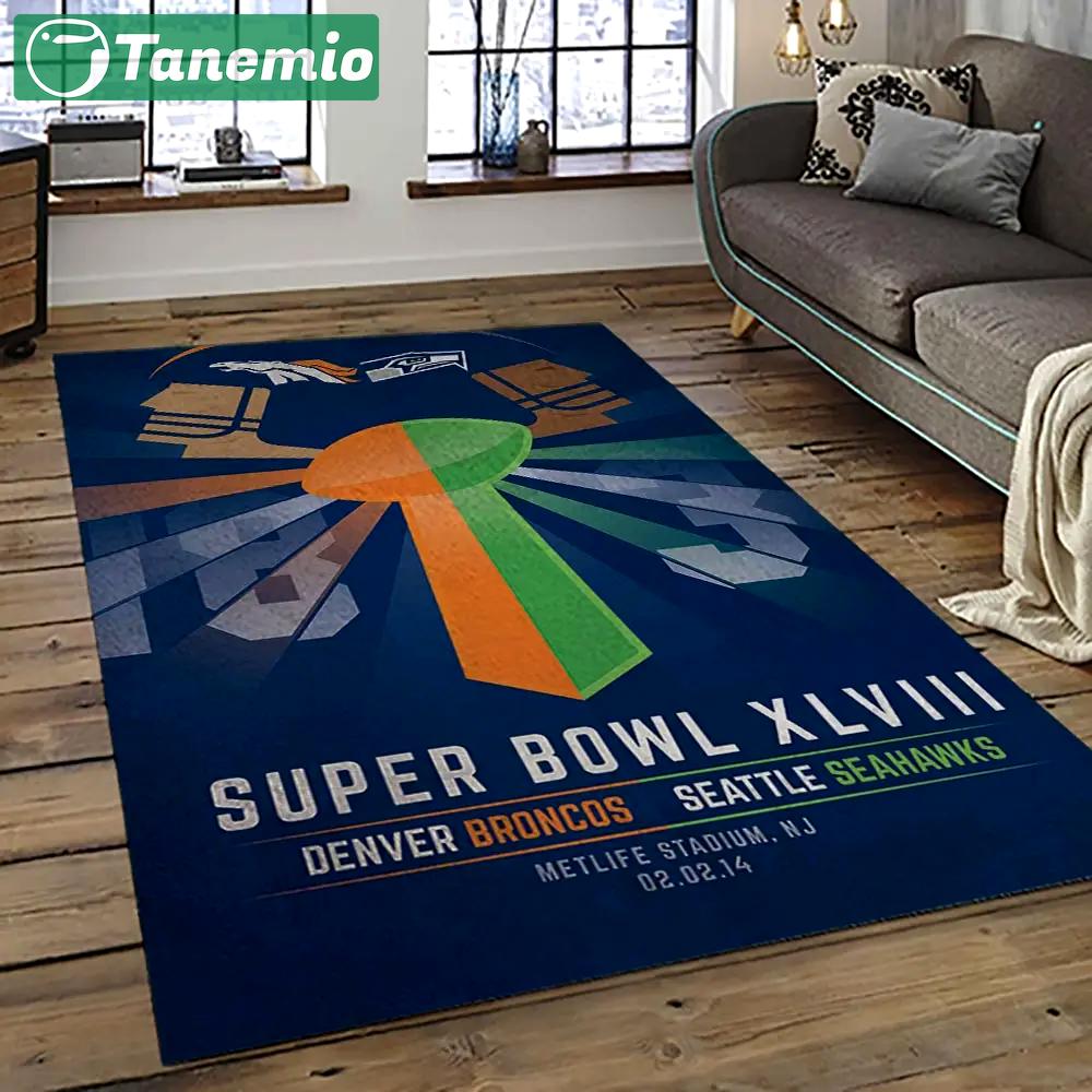 Nfl seattle seahawks football team logo sport carpet area rug home decor best gift for friends ss47 Rectangle Rug