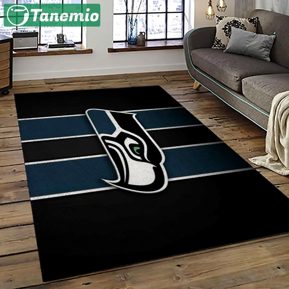 Nfl seattle seahawks football team logo sport carpet area rug home decor best gift for friends ss60 Rectangle Rug