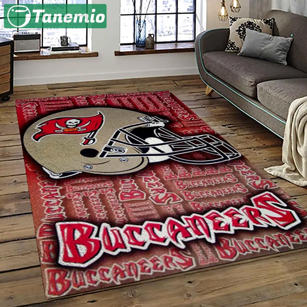Nfl tampa bay buccaneers football team logo sport carpet area rug home decor best gift for friends tpbb25 Rectangle Rug