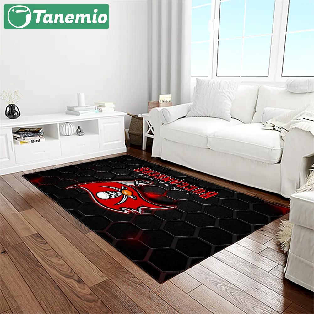 Nfl tampa bay buccaneers team logo rectangle area rug tbb02 Rectangle Rug
