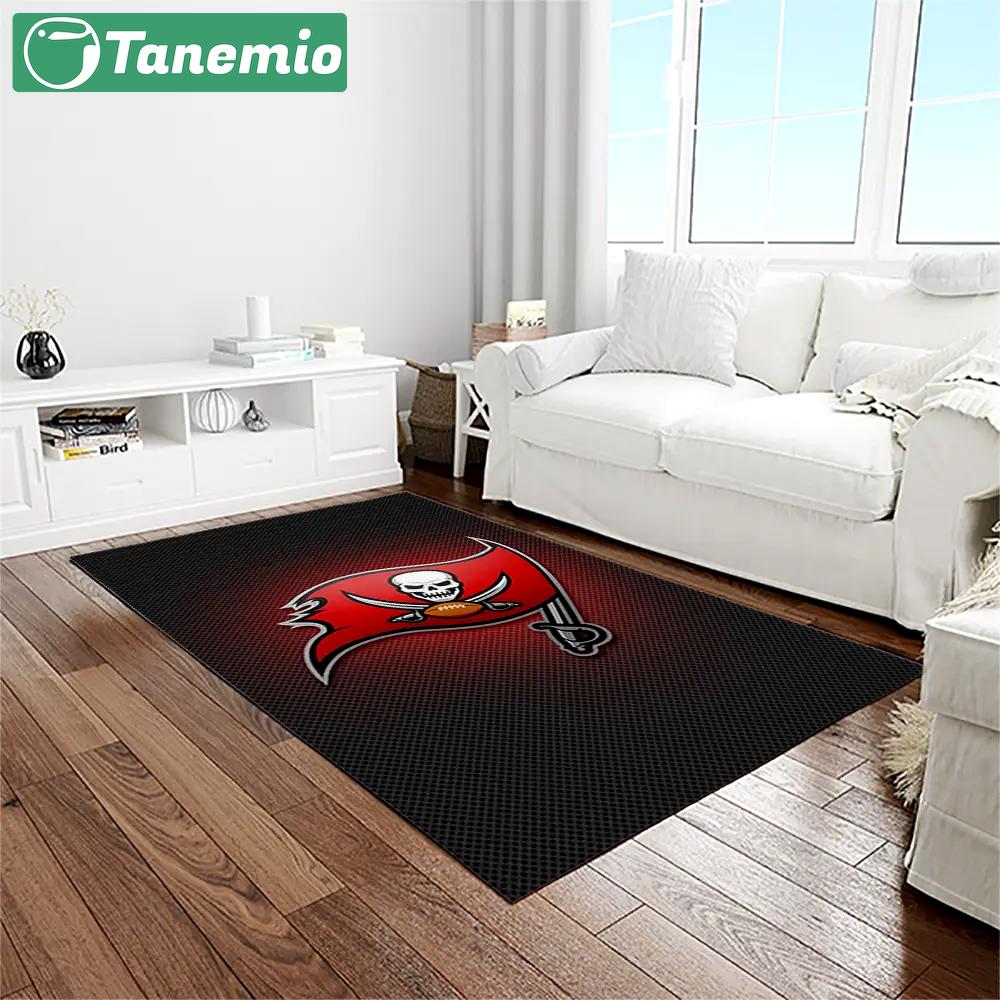 Nfl tampa bay buccaneers team logo rectangle area rug tbb11 Rectangle Rug