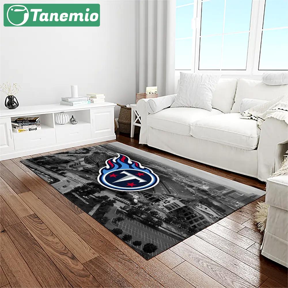 Nfl tennessee titans football team logo rectangle area rug tt25 Rectangle Rug