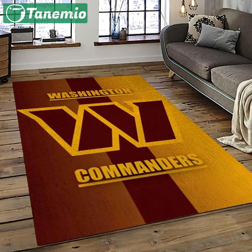 Nfl washington commanders football team logo sport carpet area rug home decor best gift for friends wscd28 Rectangle Rug