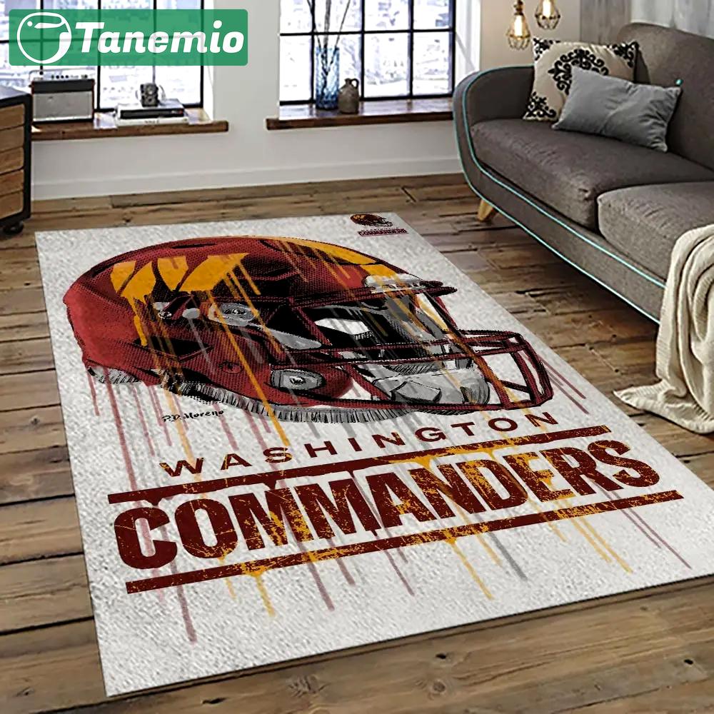 Nfl washington commanders football team logo sport carpet area rug home decor best gift for friends wscd9 Rectangle Rug