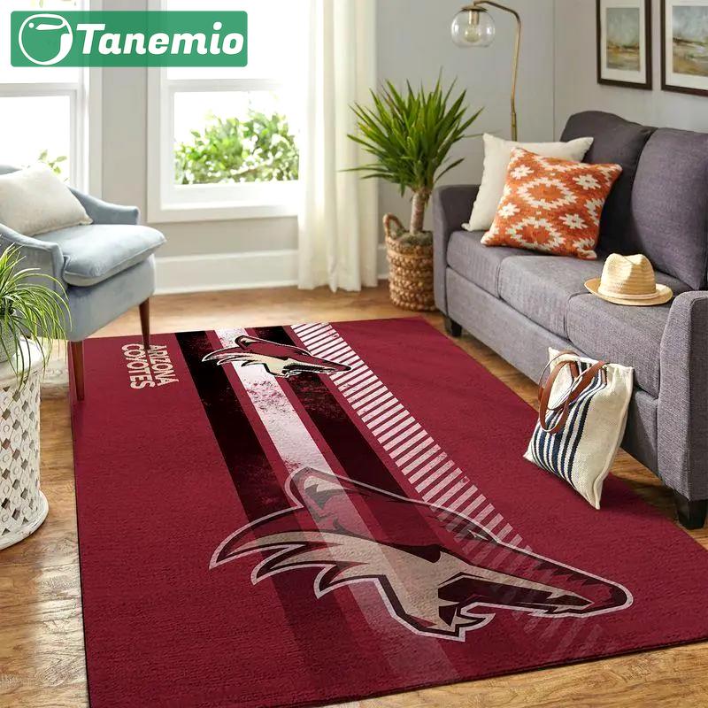 Nhl arizona coyotes area rug carpet living room rug regtangle carpet Rectangle Rug