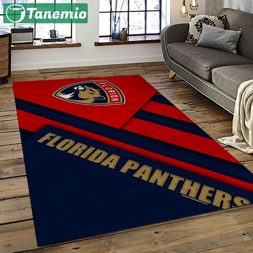 Nhl florida panthers hockey team logo sport carpet rectangle area rug for living room fp33 Rectangle Rug