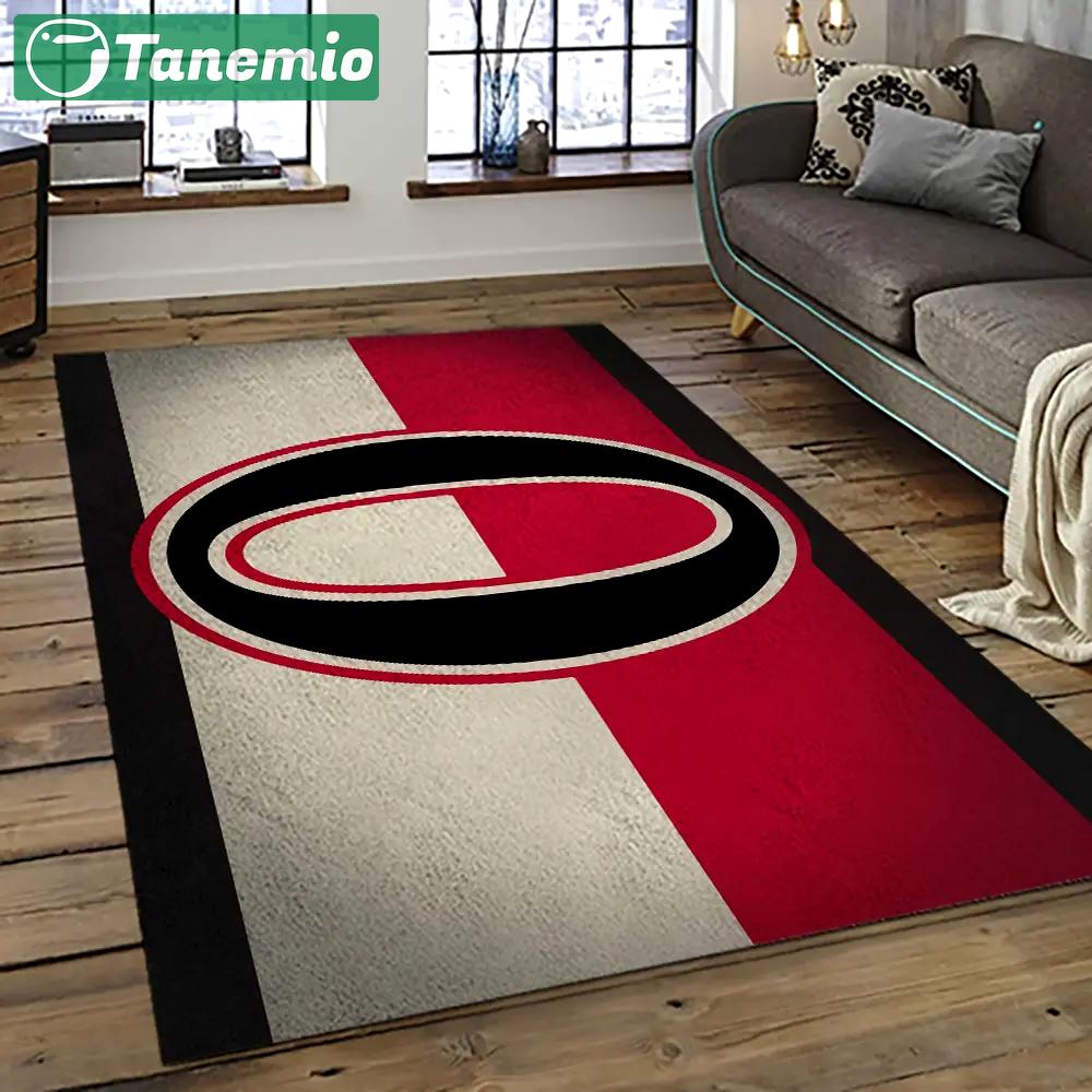 Nhl ottawa senators hockey team logo sport carpet rectangle area rug for living room os28 Rectangle Rug