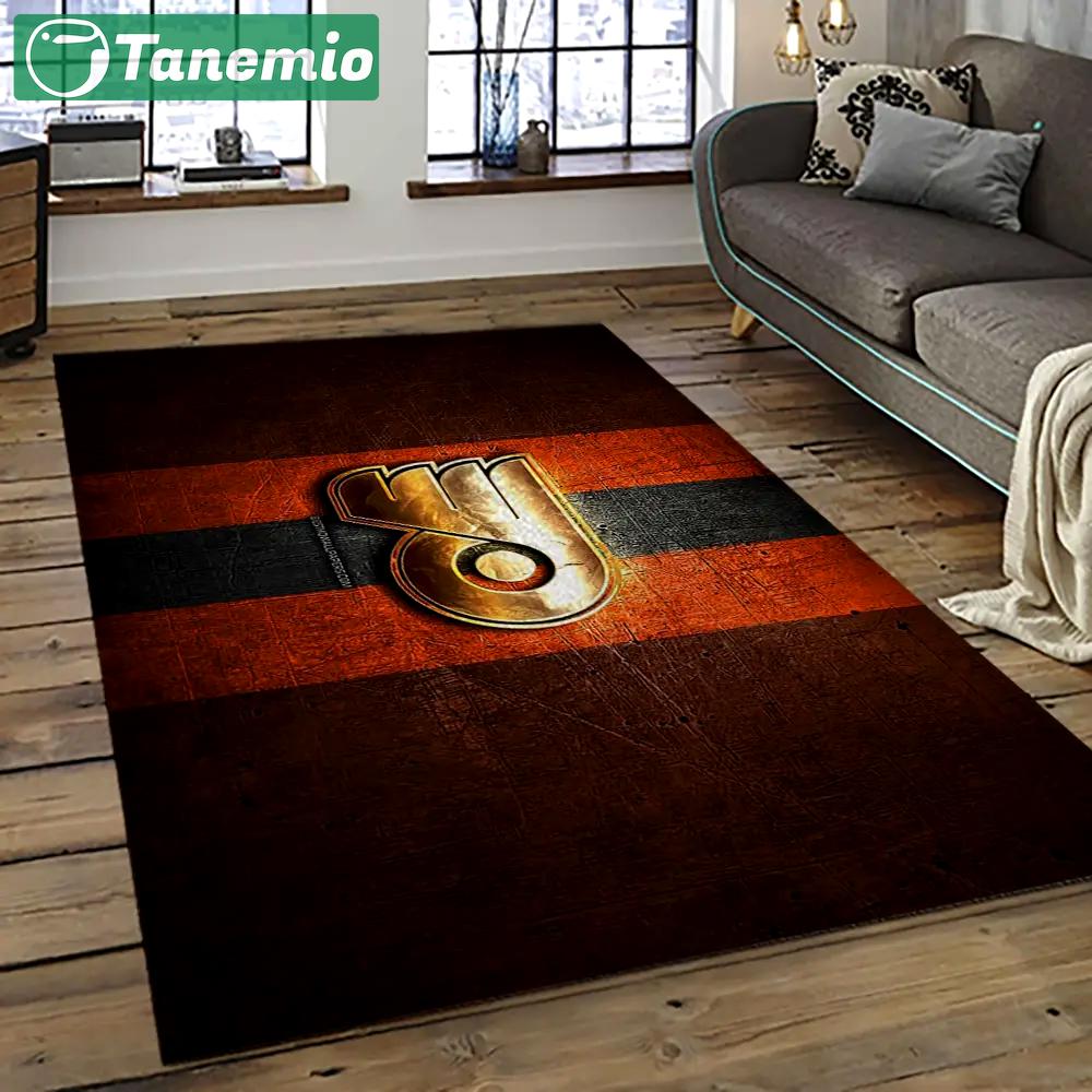 Nhl philadelphia flyers hockey team logo sport carpet rectangle area rug for living room pf56 Rectangle Rug