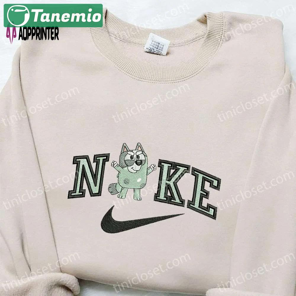 Nike cartoon embroidered sweatshirt: muffin x bluey – inspired shirt Embroidered Shirt