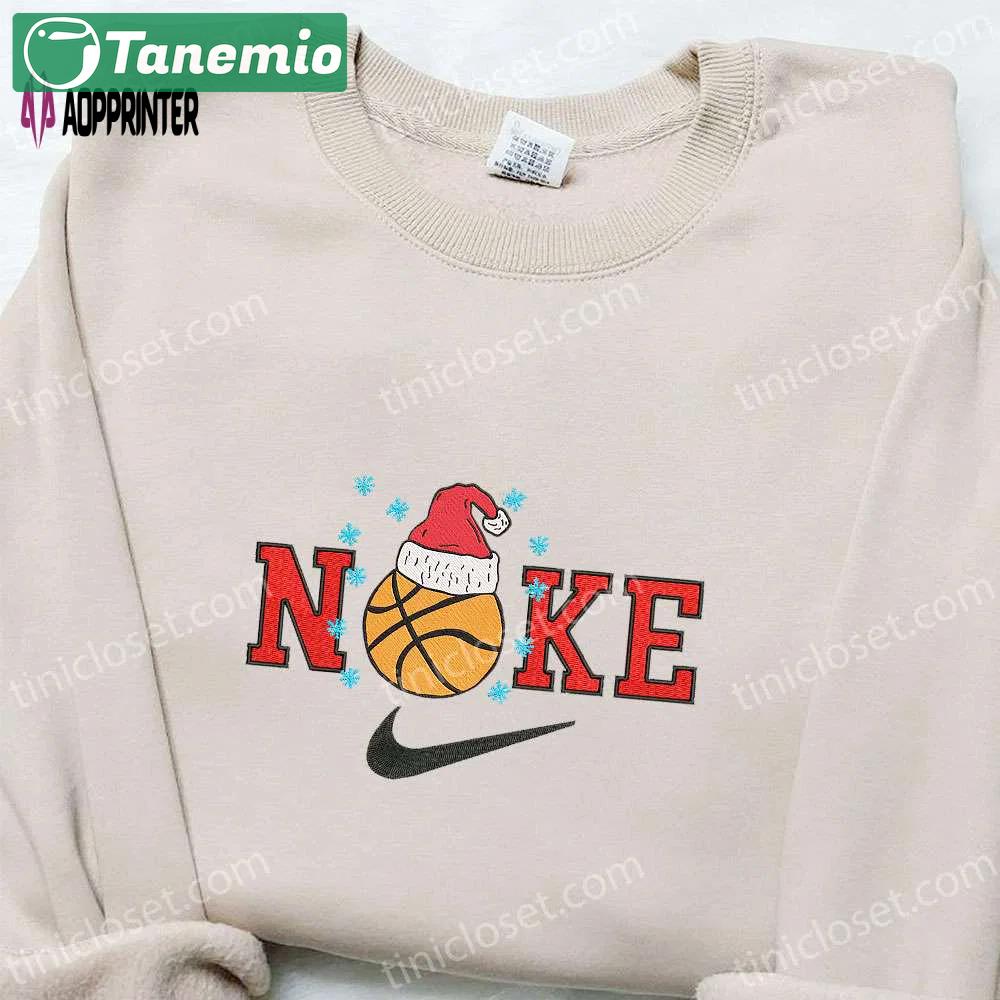 Nike christmas embroidered sweatshirt: cartoon shirt best gift ideas Embroidered Shirt
