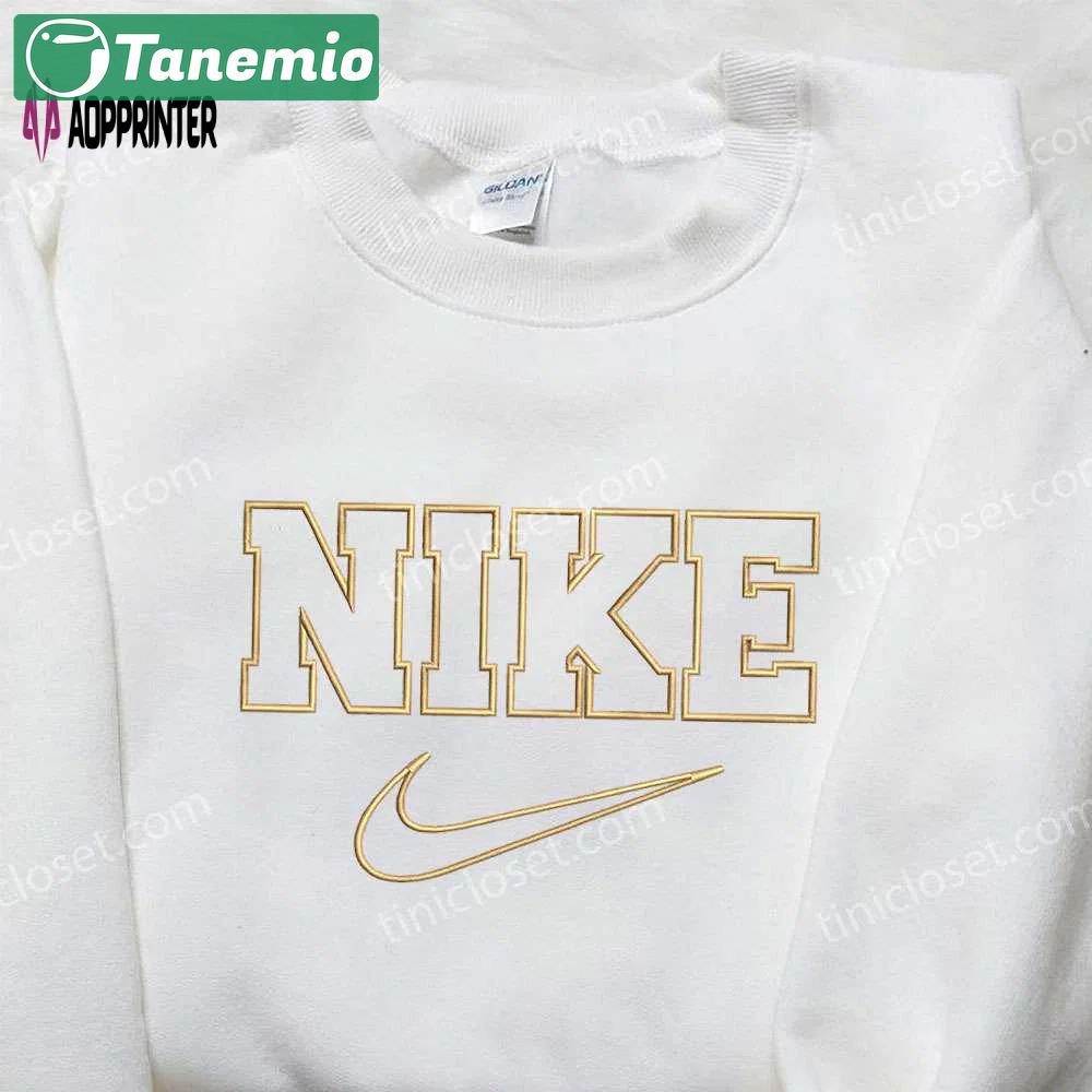 Nike embroidered sweatshirt: best birthday gift idea with nike-inspired design Embroidered Shirt